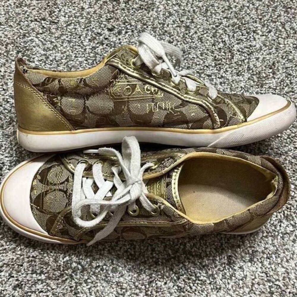 Coach Tan Monogram Shoes